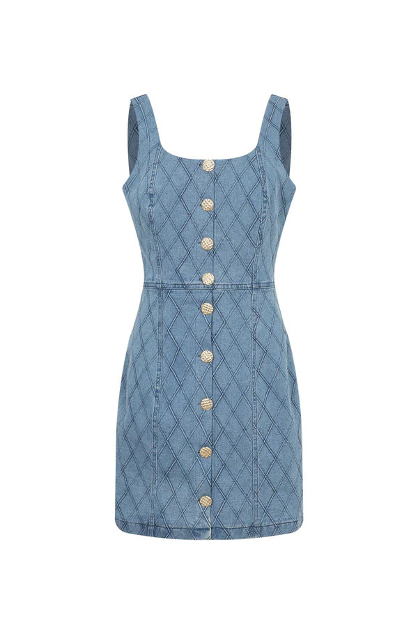 Diamond denim dress