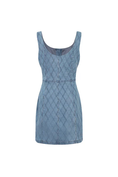 Diamond denim dress