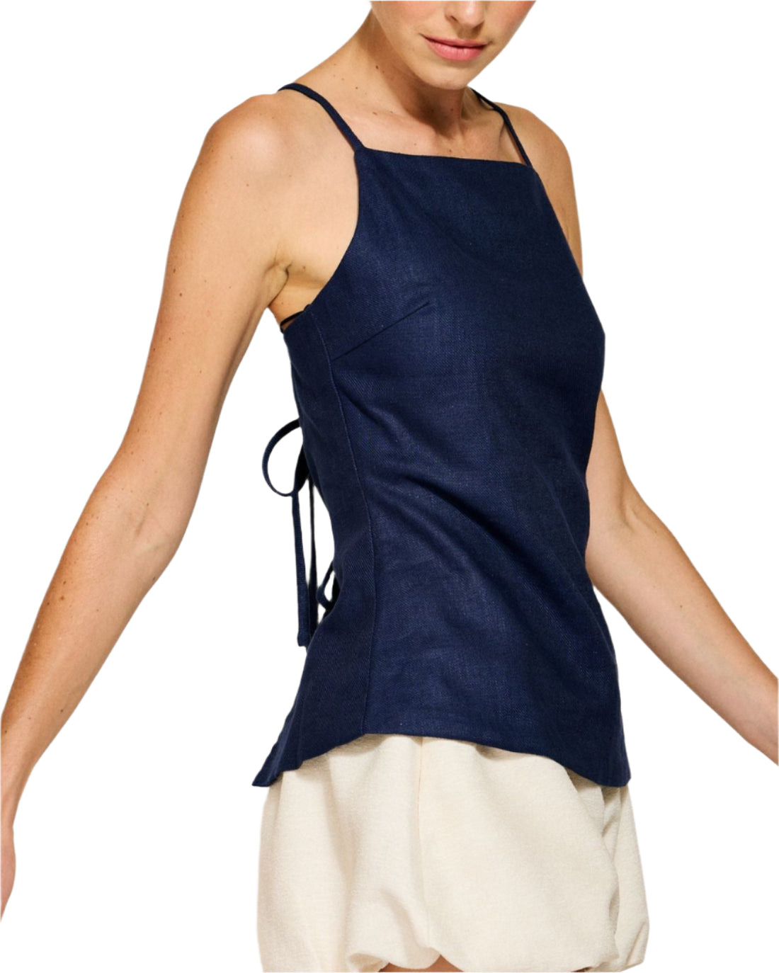 Navy Apron top